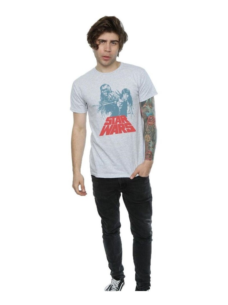 Star Wars - T-shirt DUET Gris chiné - Kiabi