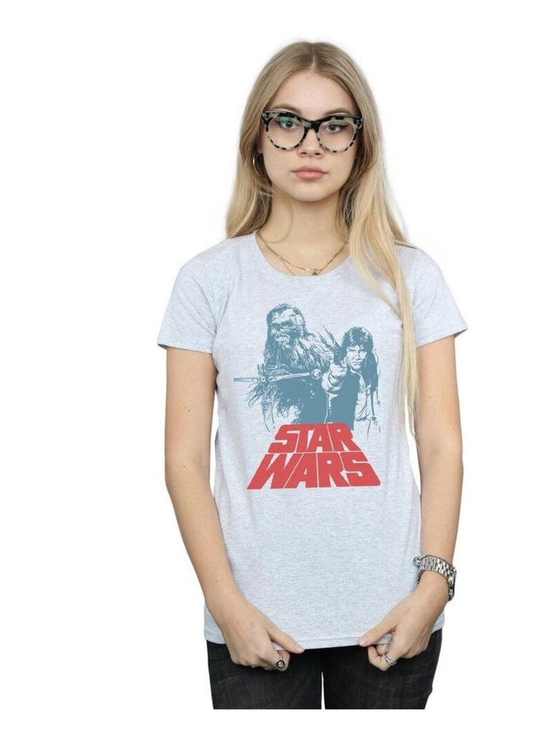 Star Wars - T-shirt DUET Gris chiné - Kiabi