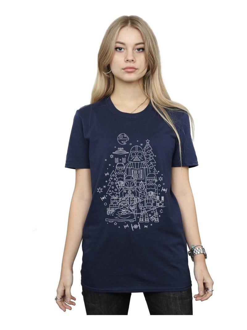 Star Wars - T-shirt EMPIRE Bleu marine - Kiabi