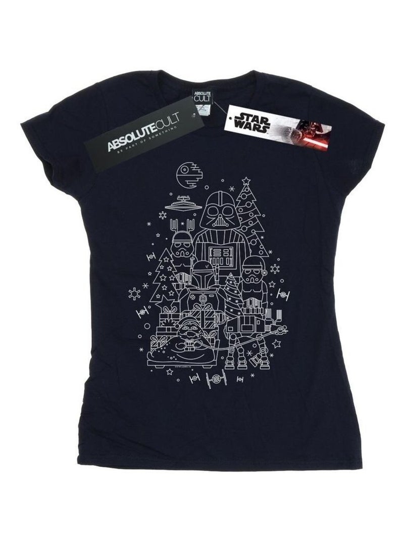 Star Wars - T-shirt EMPIRE Bleu marine - Kiabi