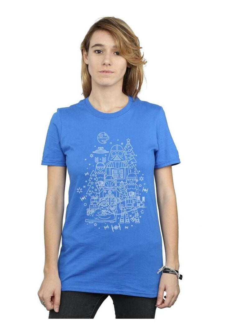 Star Wars - T-shirt EMPIRE Bleu roi - Kiabi