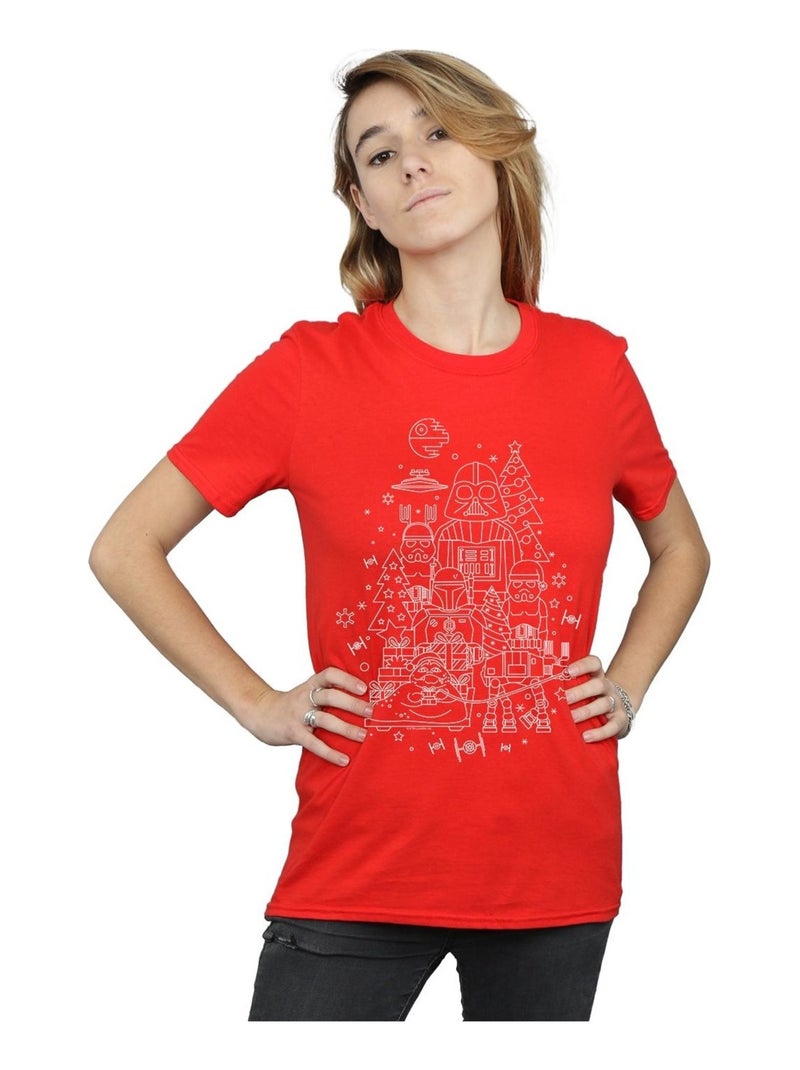 Star Wars - T-shirt EMPIRE Rouge - Kiabi