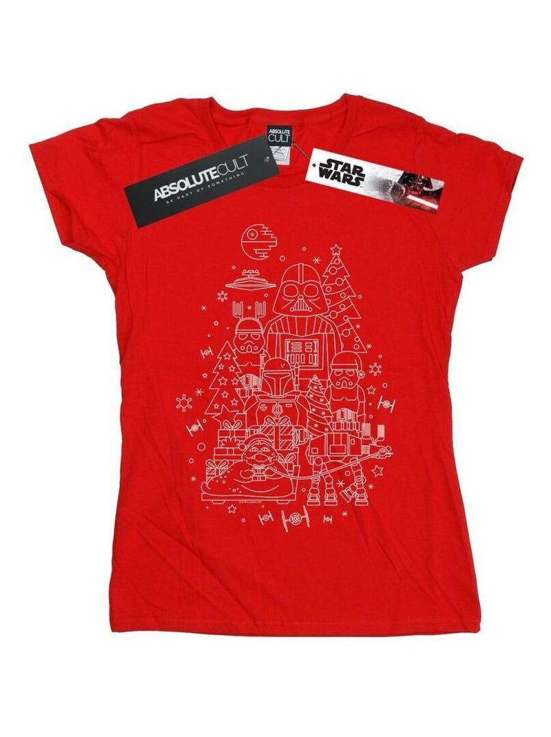 Star Wars - T-shirt EMPIRE Rouge - Kiabi