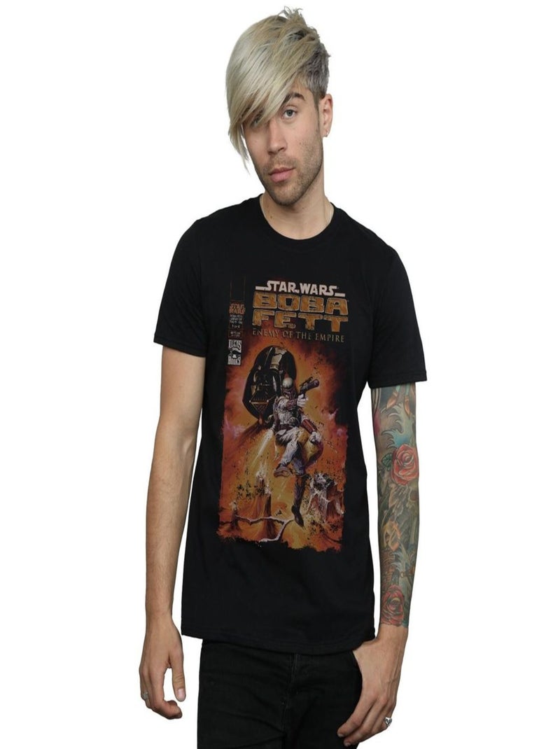 Star Wars - T-shirt ENEMY OF THE EMPIRE Noir - Kiabi