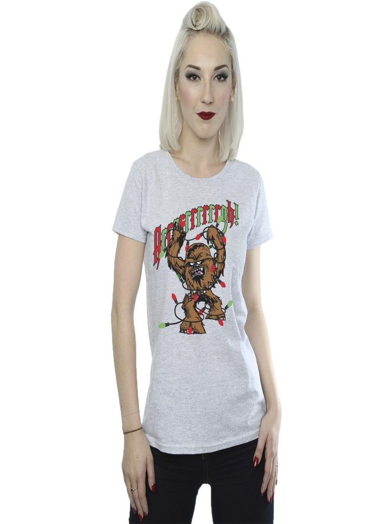 Star Wars - T-shirt EPISODE IV: A NEW HOPE ARGH Gris chiné - Kiabi