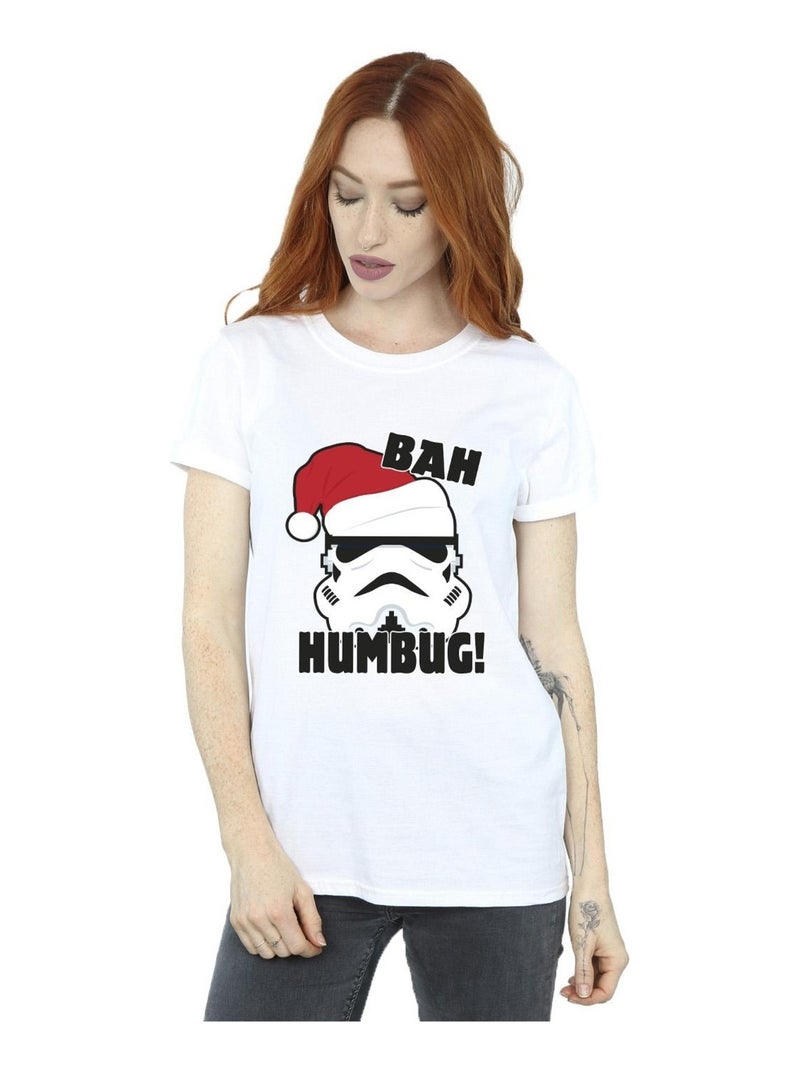 Star Wars - T-shirt EPISODE IV: A NEW HOPE HUMBUG Blanc - Kiabi