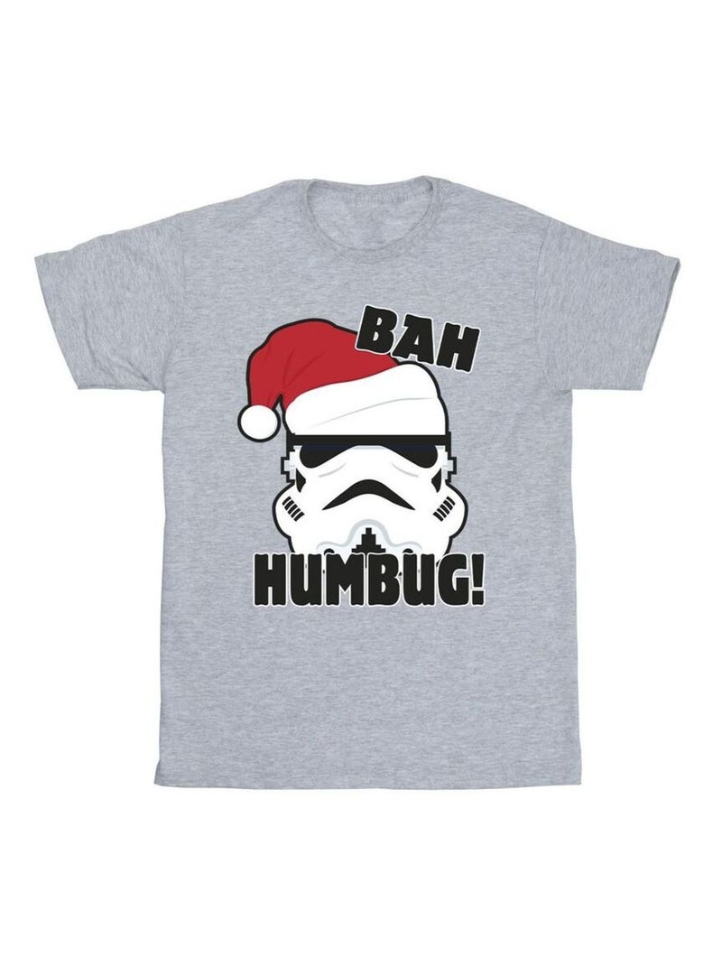 Star Wars - T-shirt EPISODE IV: A NEW HOPE HUMBUG Gris chiné - Kiabi