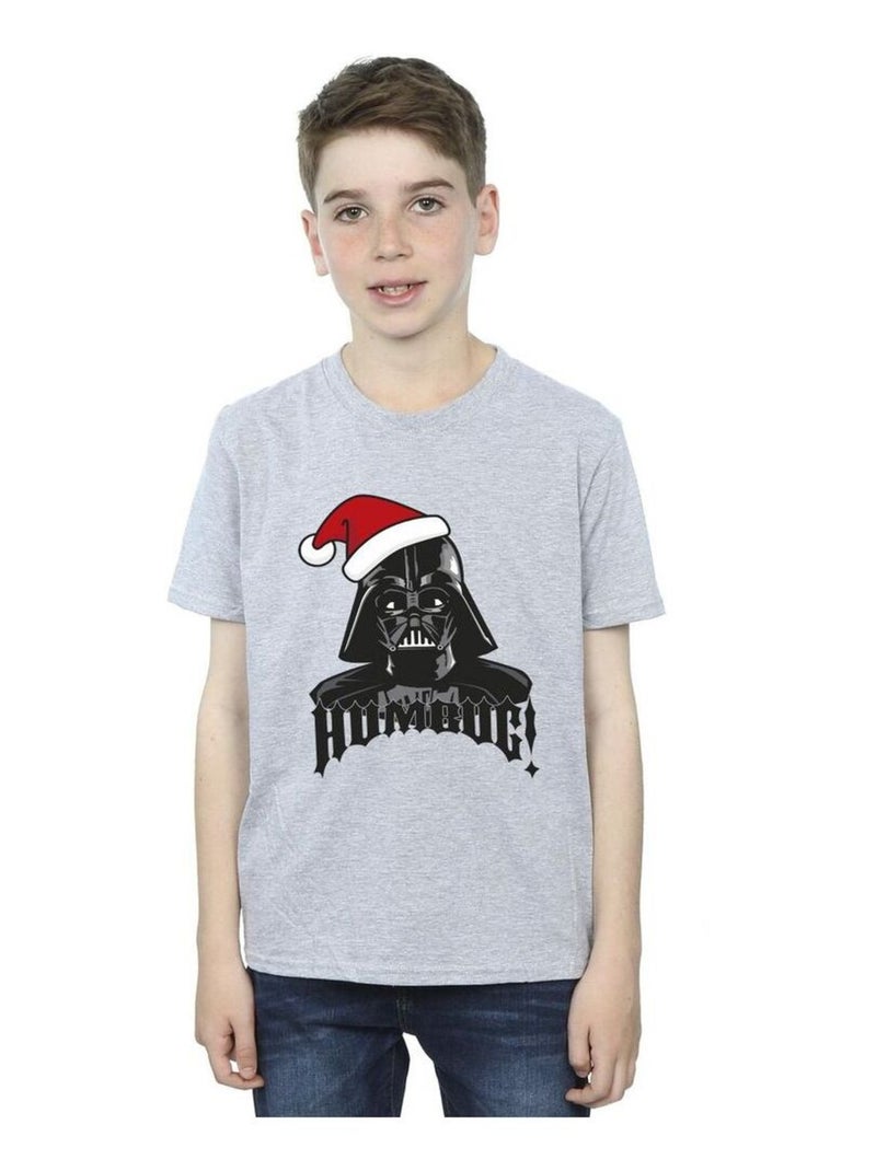 Star Wars - T-shirt EPISODE IV: A NEW HOPE HUMBUG Gris chiné - Kiabi