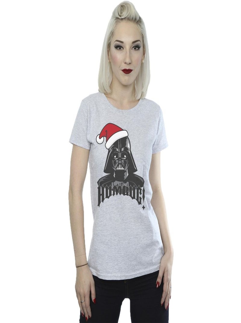 Star Wars - T-shirt EPISODE IV: A NEW HOPE HUMBUG Gris chiné - Kiabi