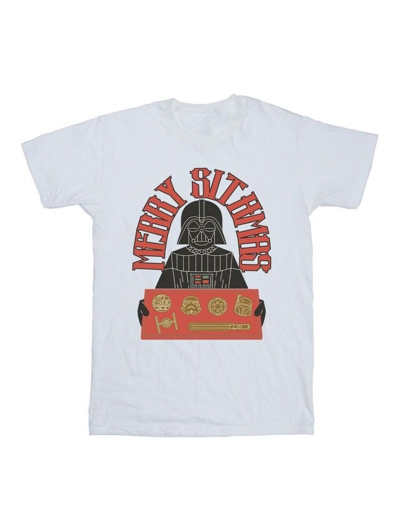 Star Wars - T-shirt EPISODE IV: A NEW HOPE MERRY SITHMAS Blanc - Kiabi