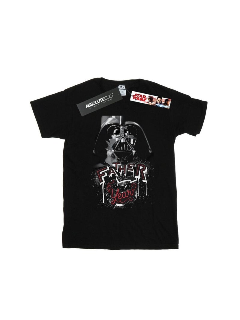 Star Wars - T-shirt FATHER OF THE YEAR Noir - Kiabi