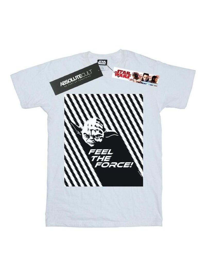 Star Wars - T-shirt FEEL THE FORCE Blanc - Kiabi