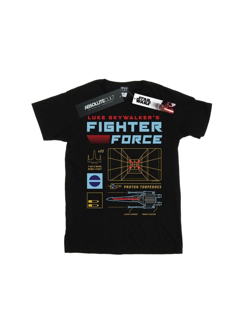 Star Wars - T-shirt FIGHTER FORCE Noir - Kiabi