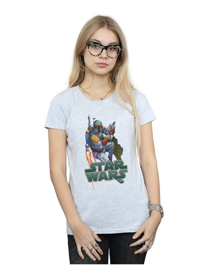 Star Wars - T-shirt FIRED UP Gris chiné - Kiabi
