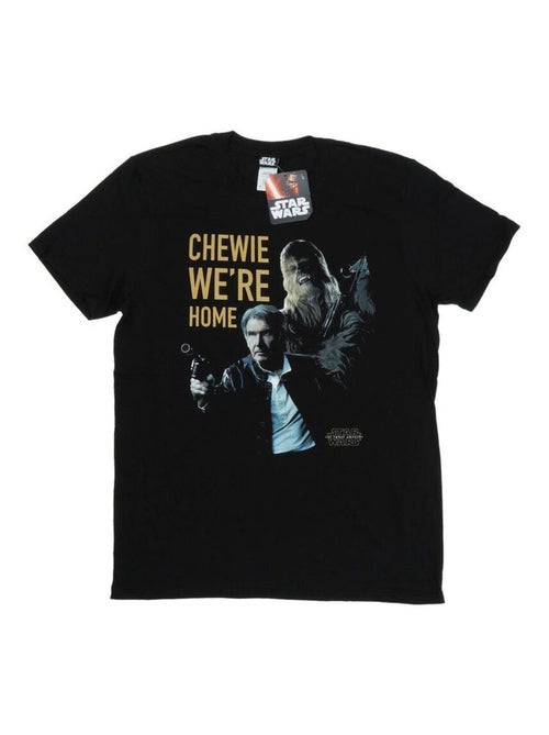 Star Wars - T-shirt FORCE AWAKENS CHEWIE WE'RE HOME - Kiabi