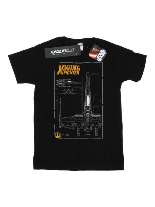 Star Wars - T-shirt FORCE AWAKENS X-WING MANUAL - Kiabi Star Wars - T-shirt FORCE AWAKENS X-WING MANUAL - Kiabi