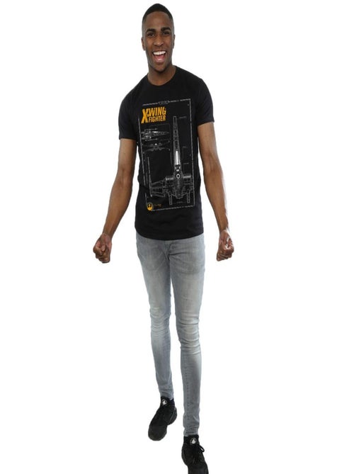 Star Wars - T-shirt FORCE AWAKENS X-WING MANUAL - Kiabi Star Wars - T-shirt FORCE AWAKENS X-WING MANUAL - Kiabi