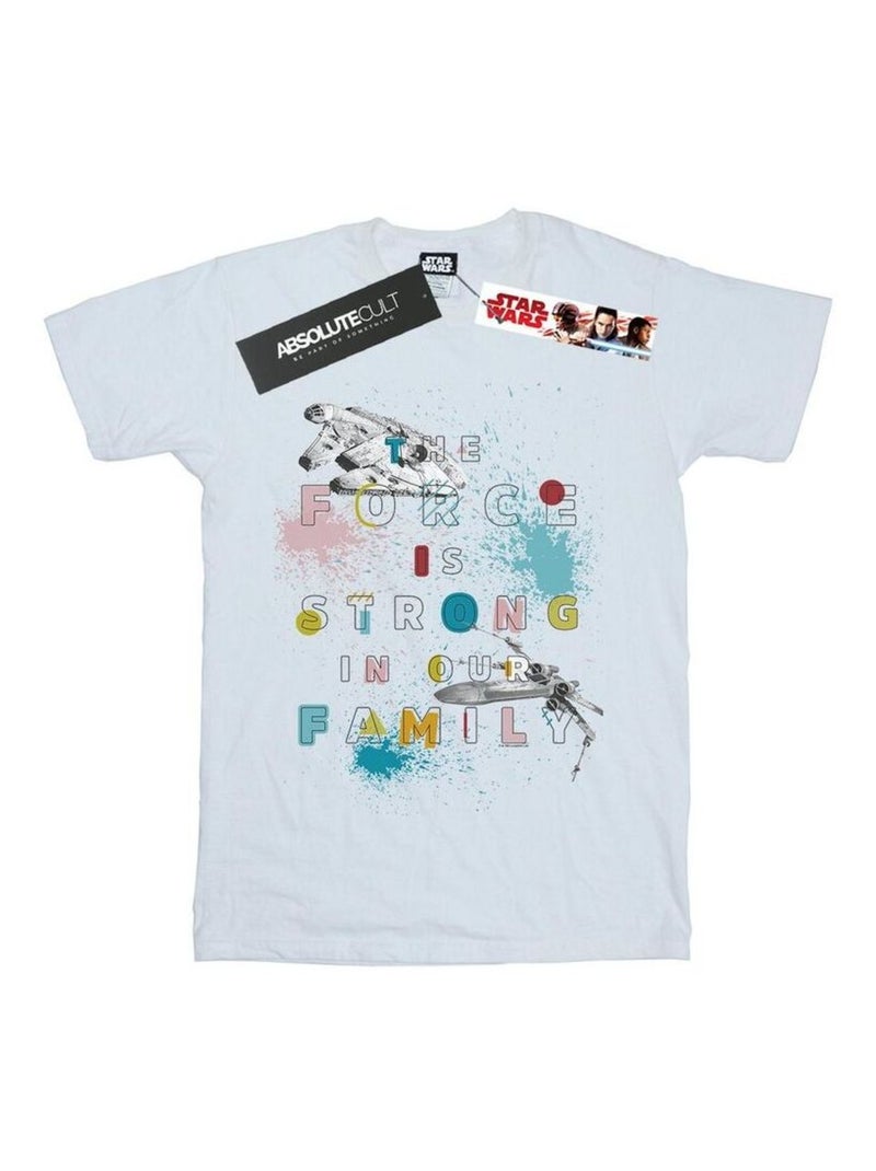 Star Wars - T-shirt FORCE FAMILY Blanc - Kiabi