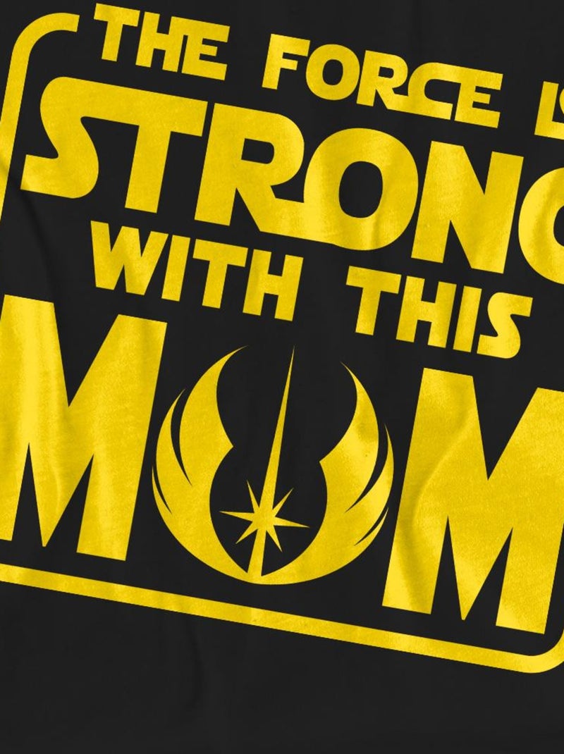 Star Wars - T-shirt FORCE IS STRONG WITH MUM Noir - Kiabi