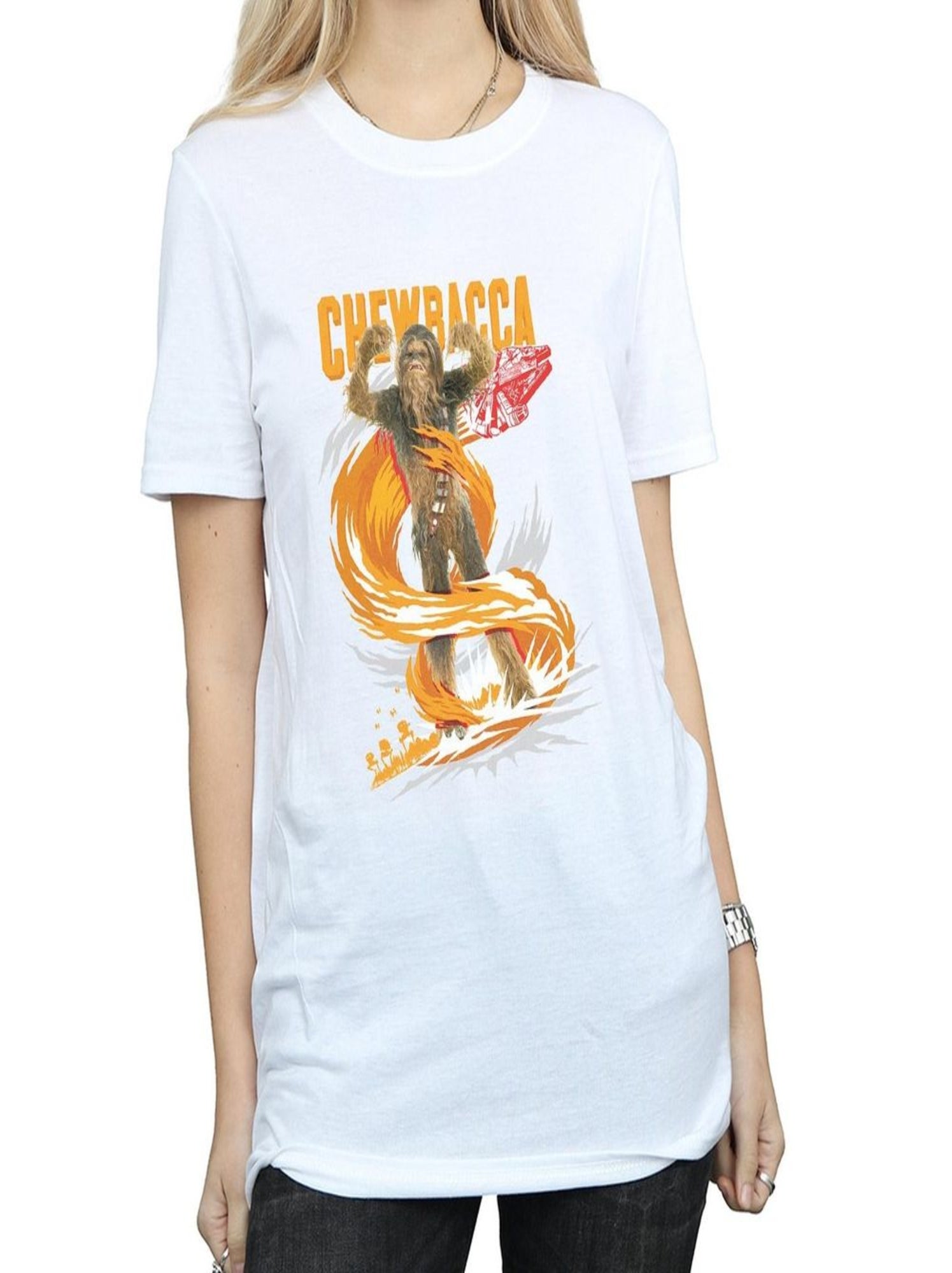 Star Wars Girls' Crew Tee, White, x-Small