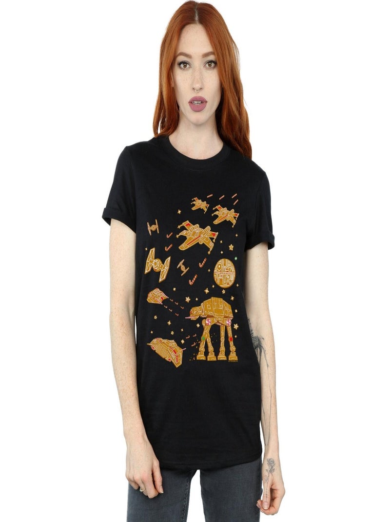 Star Wars - T-shirt GINGERBREAD BATTLE Noir - Kiabi