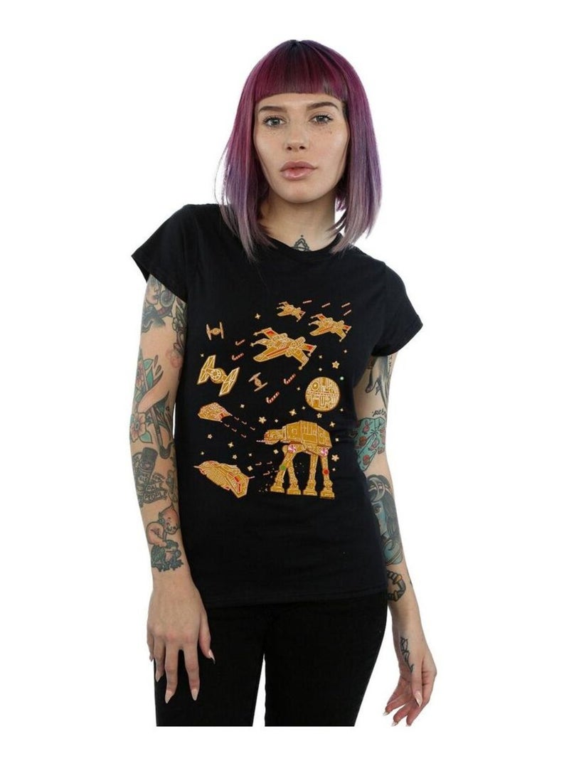 Star Wars - T-shirt GINGERBREAD BATTLE Noir - Kiabi
