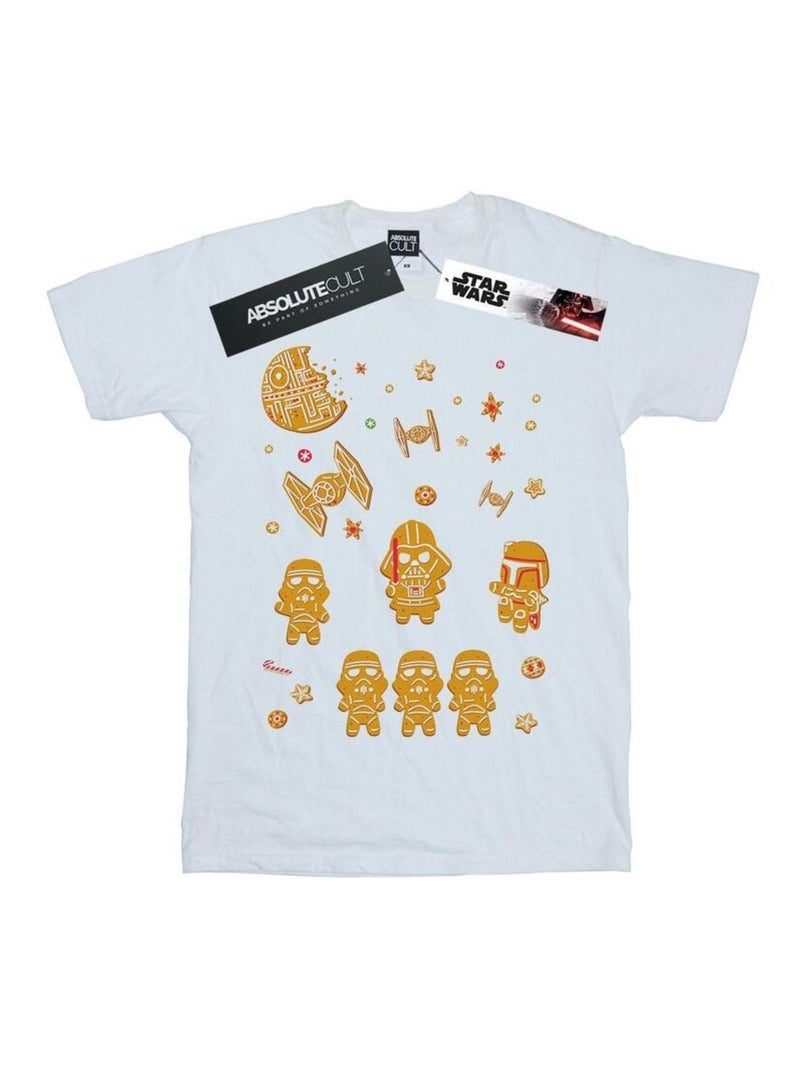 Star Wars - T-shirt GINGERBREAD EMPIRE Blanc - Kiabi
