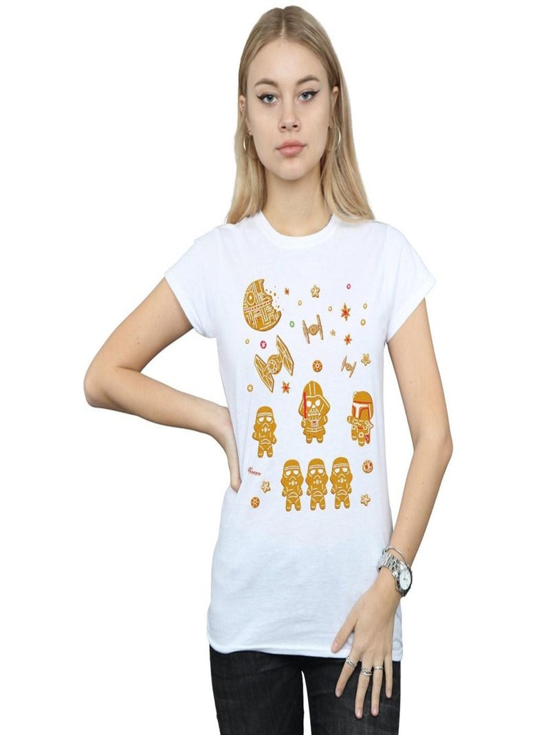 Star Wars - T-shirt GINGERBREAD EMPIRE Blanc - Kiabi
