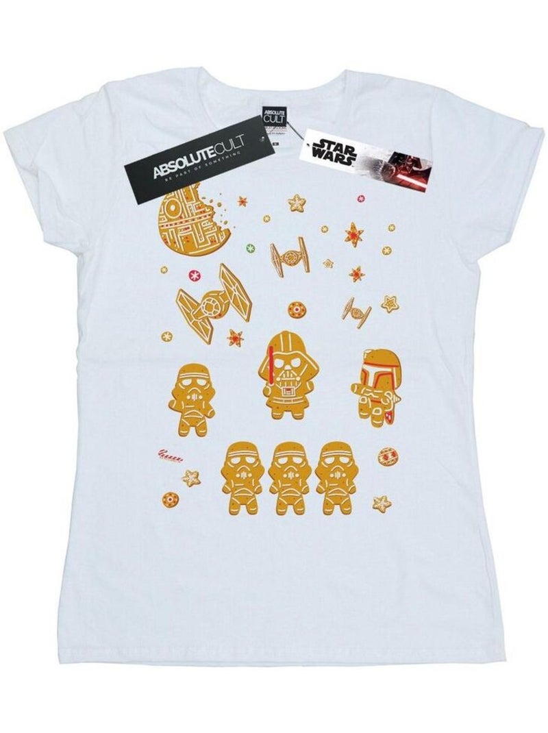 Star Wars - T-shirt GINGERBREAD EMPIRE Blanc - Kiabi