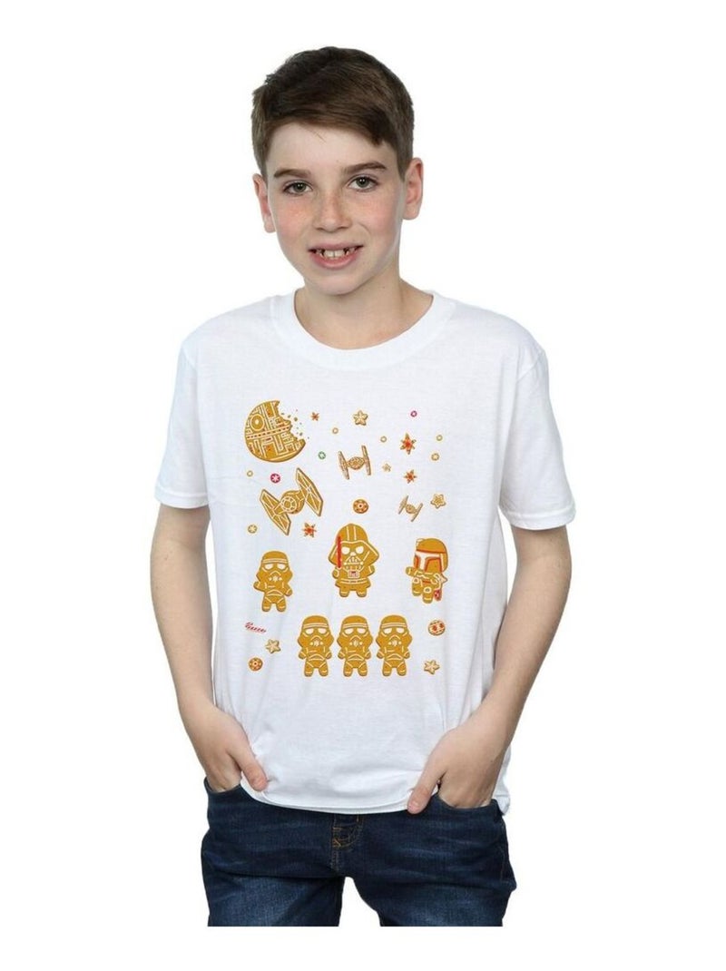 Star Wars - T-shirt GINGERBREAD EMPIRE Blanc - Kiabi
