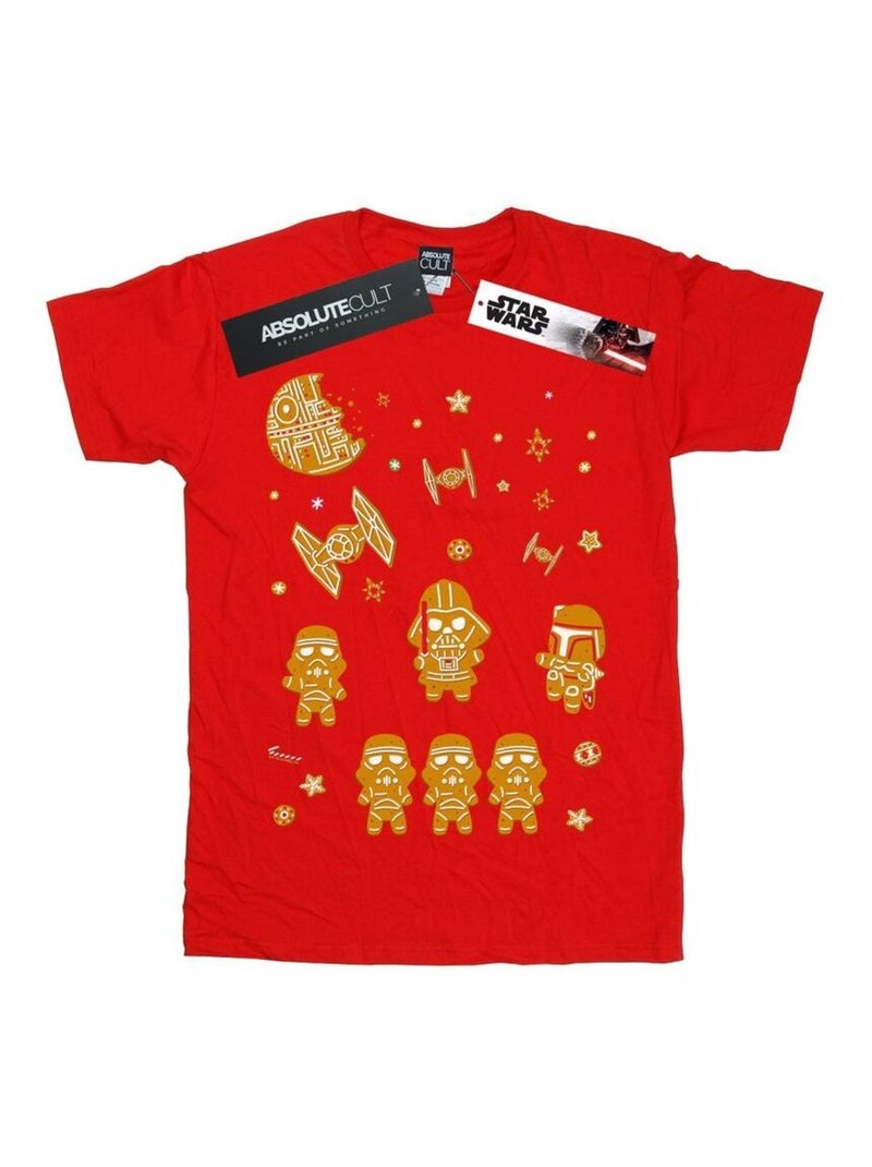 Star Wars - T-shirt GINGERBREAD EMPIRE Rouge - Kiabi