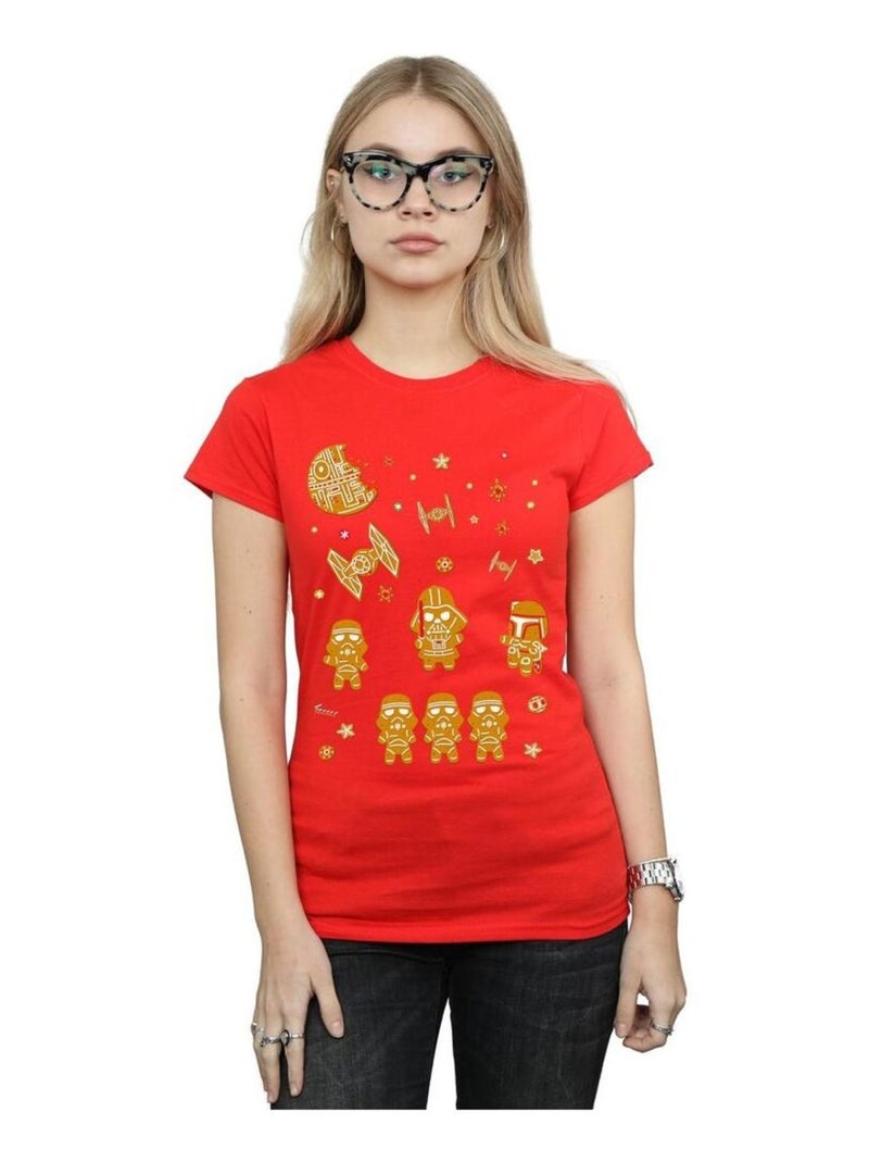 Star Wars - T-shirt GINGERBREAD EMPIRE Rouge - Kiabi