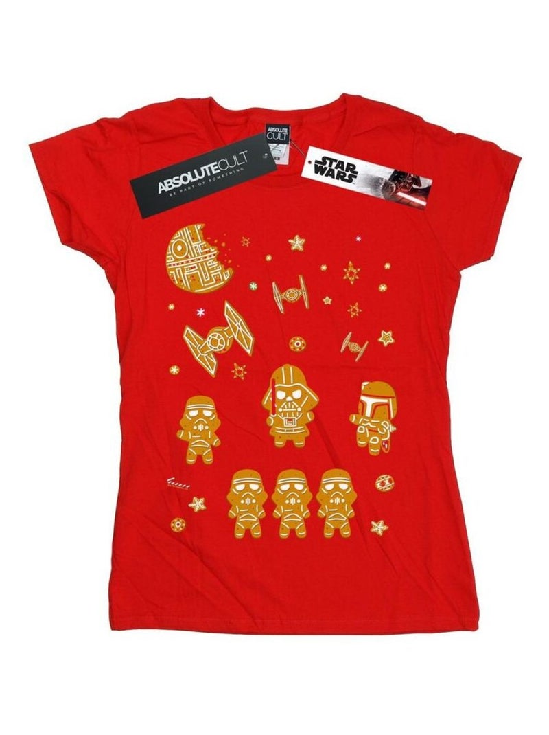 Star Wars - T-shirt GINGERBREAD EMPIRE Rouge - Kiabi