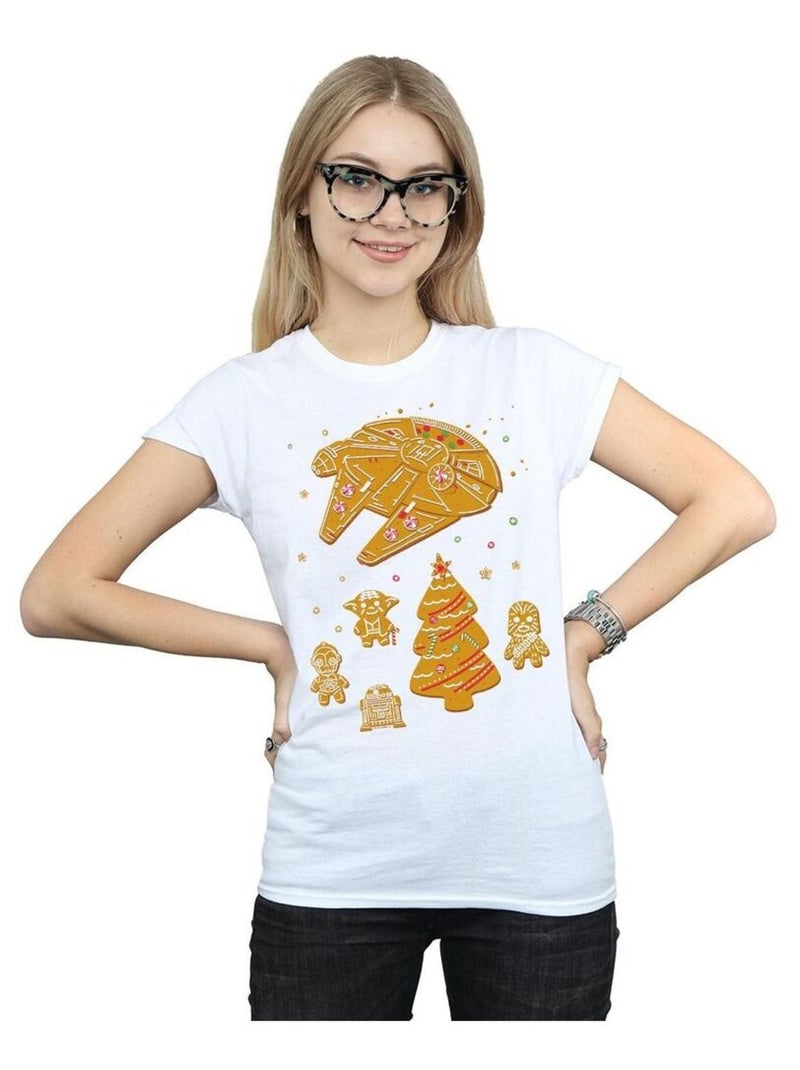 Star Wars - T-shirt GINGERBREAD REBELS Blanc - Kiabi