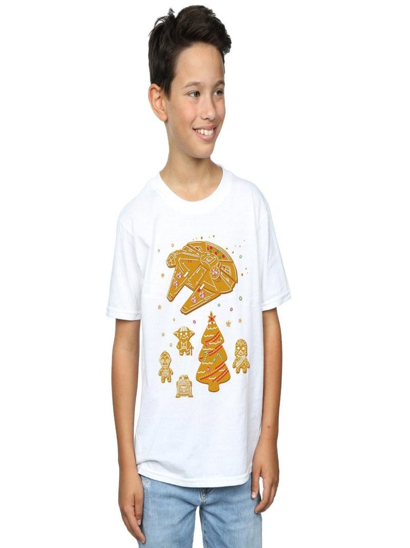 Star Wars - T-shirt GINGERBREAD REBELS Blanc - Kiabi