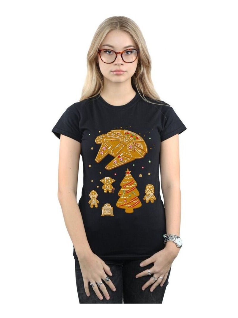 Star Wars - T-shirt GINGERBREAD REBELS Noir - Kiabi