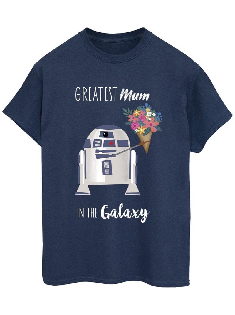 Star Wars - T-shirt GREATEST MUM Bleu marine - Kiabi