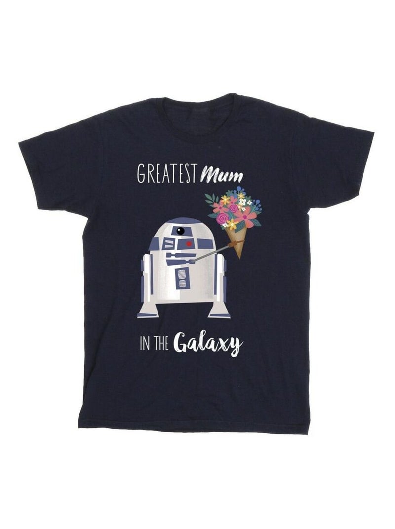 Star Wars - T-shirt GREATEST MUM Bleu marine - Kiabi