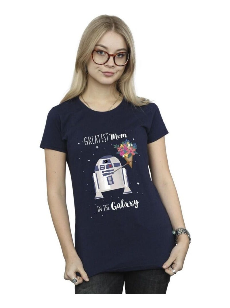 Star Wars - T-shirt GREATEST MUM Bleu marine - Kiabi