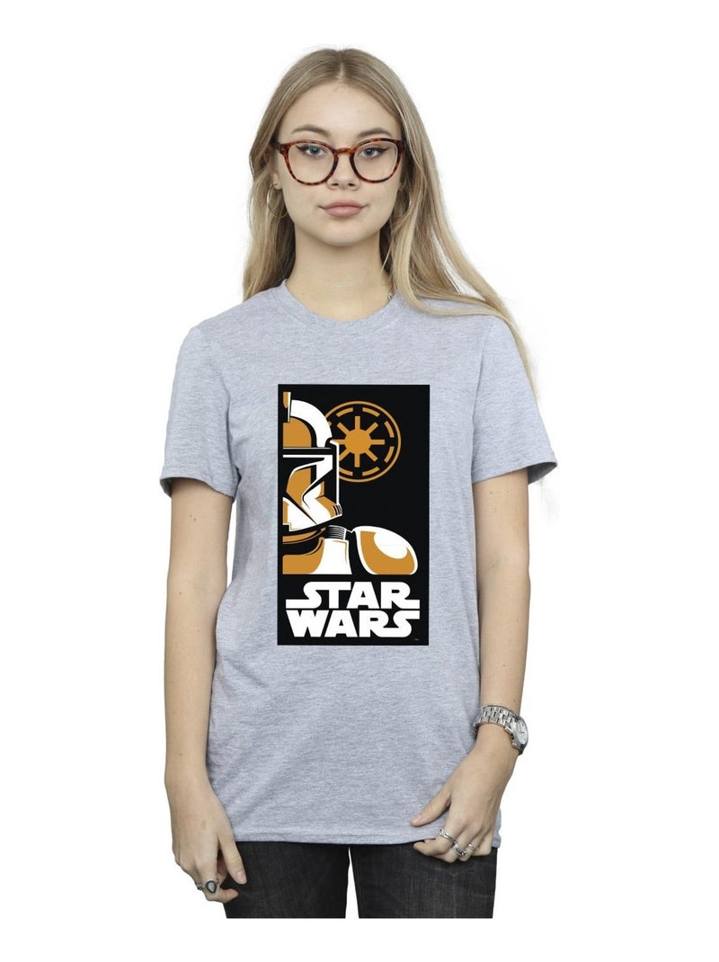 Star Wars - T-shirt Gris chiné - Kiabi