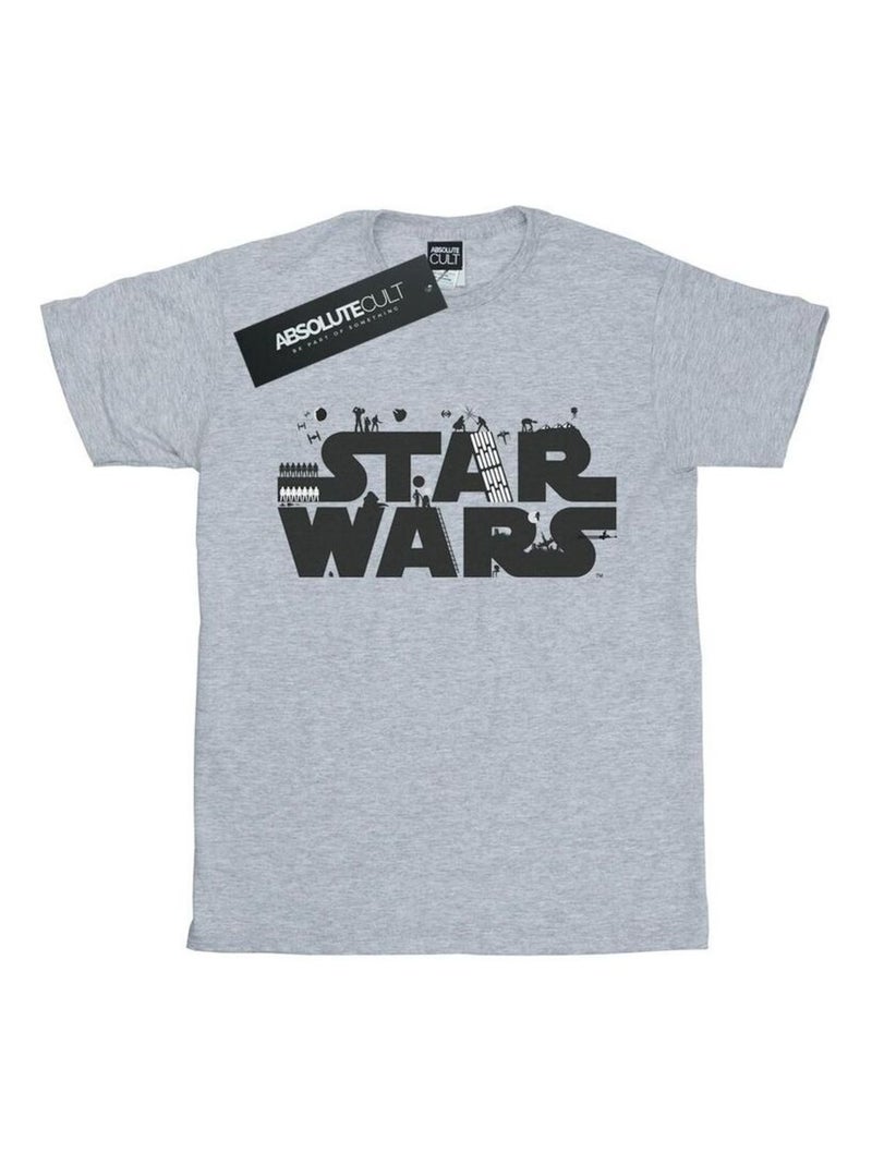 Star Wars - T-shirt Gris chiné - Kiabi