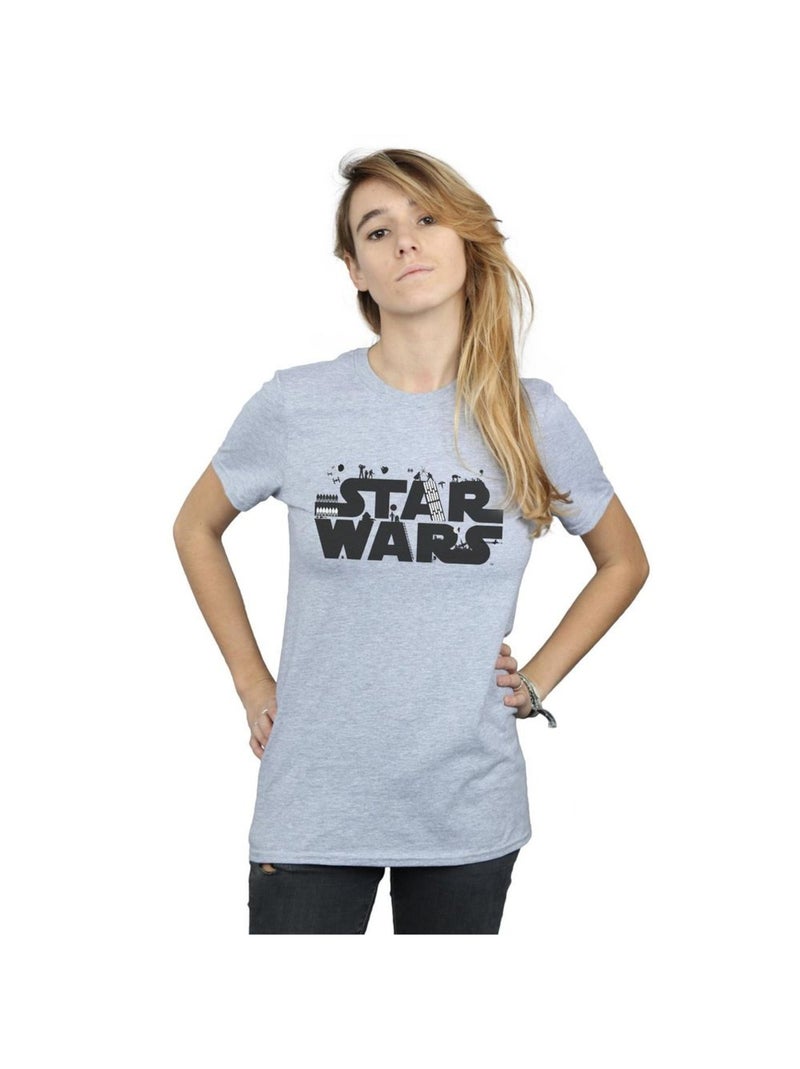 Star Wars - T-shirt Gris chiné - Kiabi