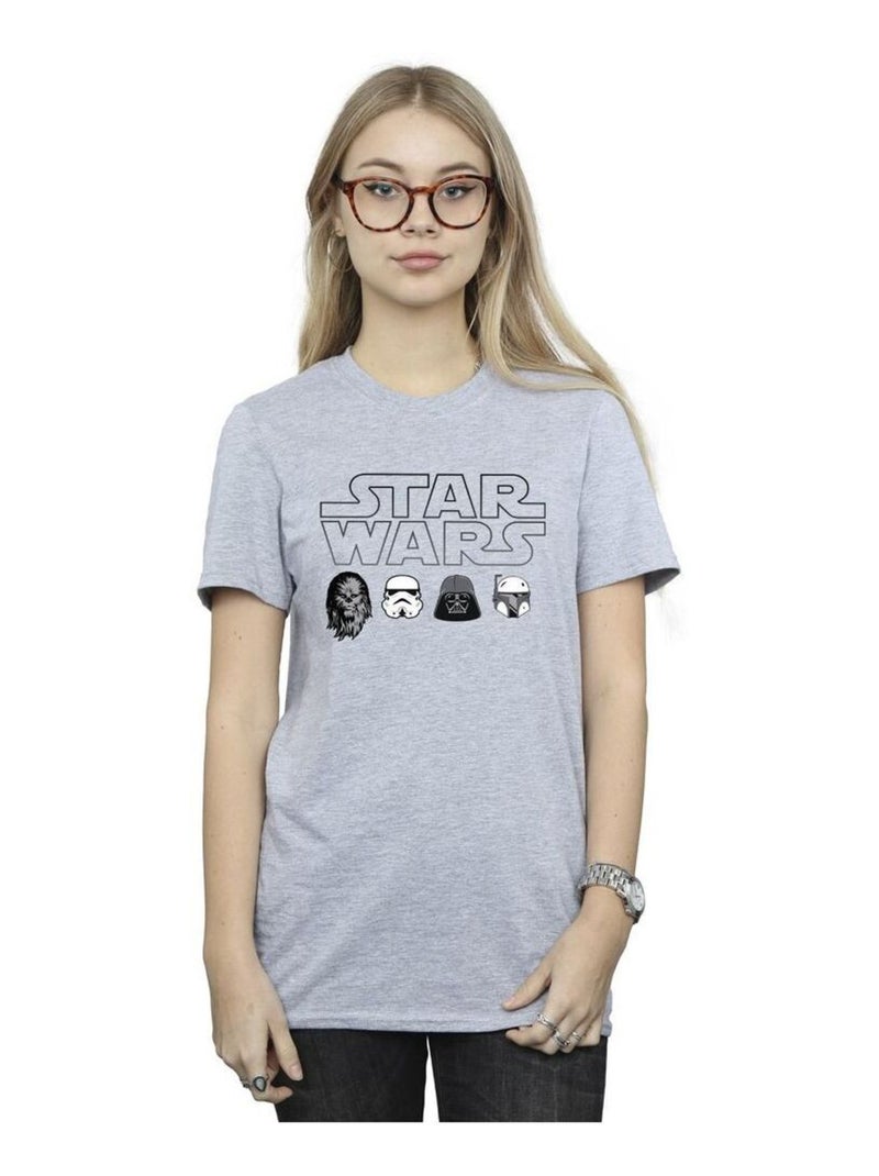 Star Wars - T-shirt Gris chiné - Kiabi
