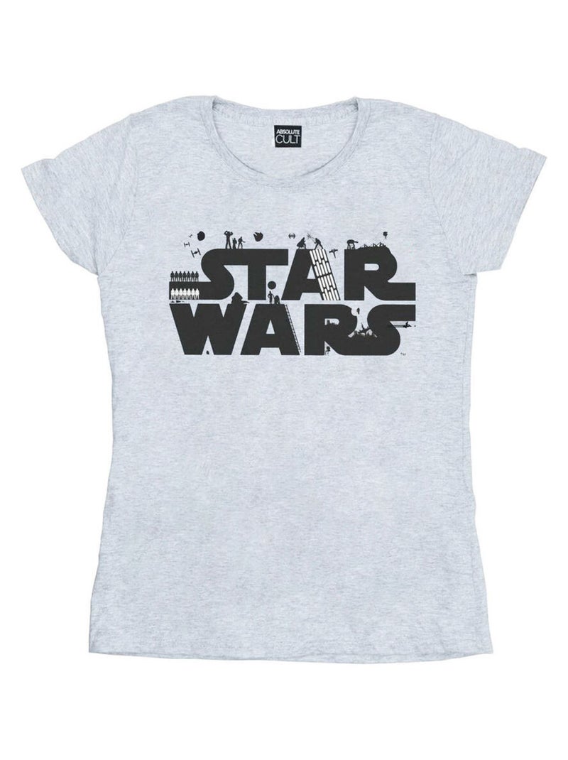 Star Wars - T-shirt Gris chiné - Kiabi