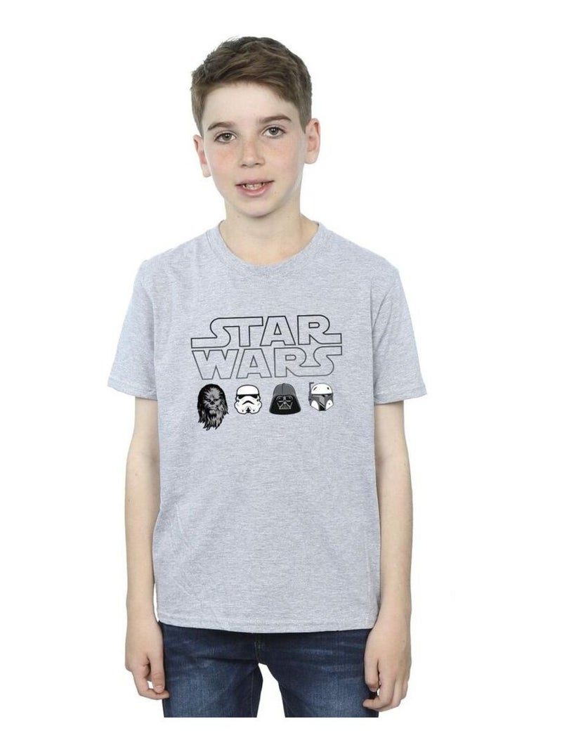 Star Wars - T-shirt Gris chiné - Kiabi