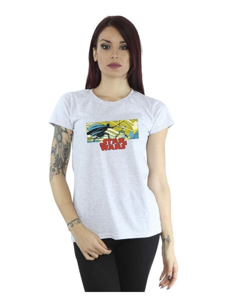 Star Wars - T-shirt Gris chiné - Kiabi