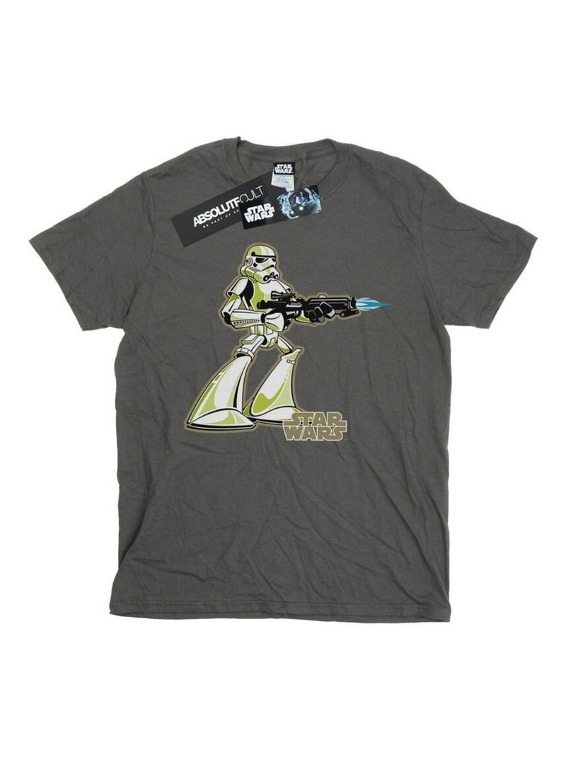 Star Wars - T-shirt Gris Noir - Kiabi