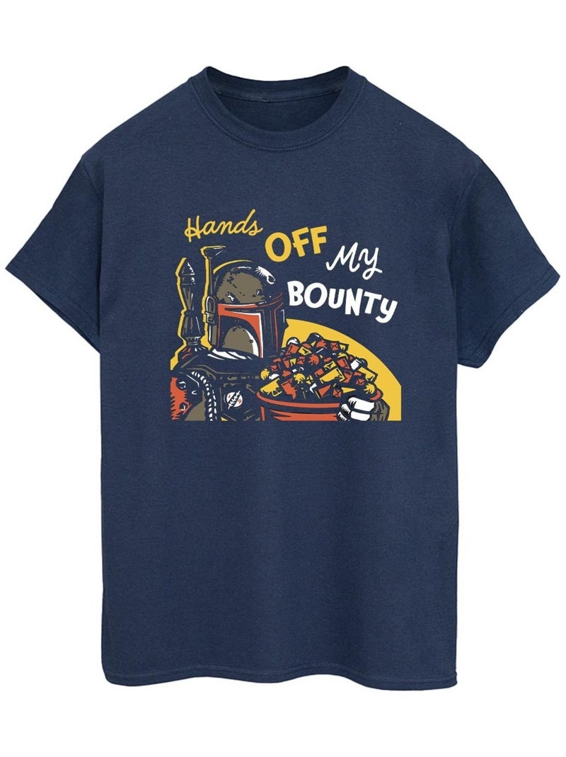 Star Wars - T-shirt HANDS OFF MY BOUNTY Bleu marine - Kiabi