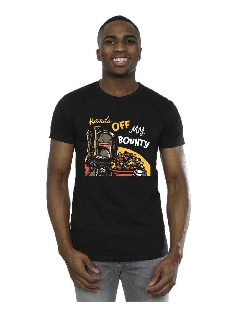 Star Wars - T-shirt HANDS OFF MY BOUNTY Noir - Kiabi