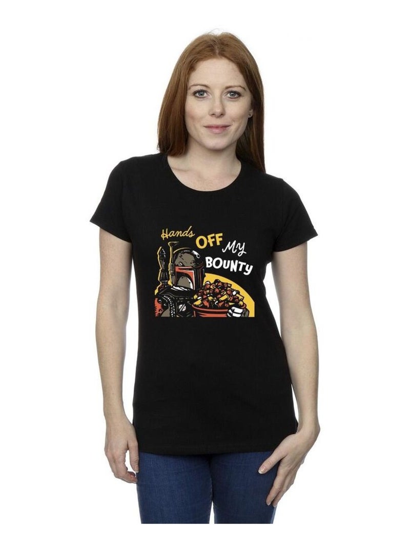 Star Wars - T-shirt HANDS OFF MY BOUNTY Noir - Kiabi